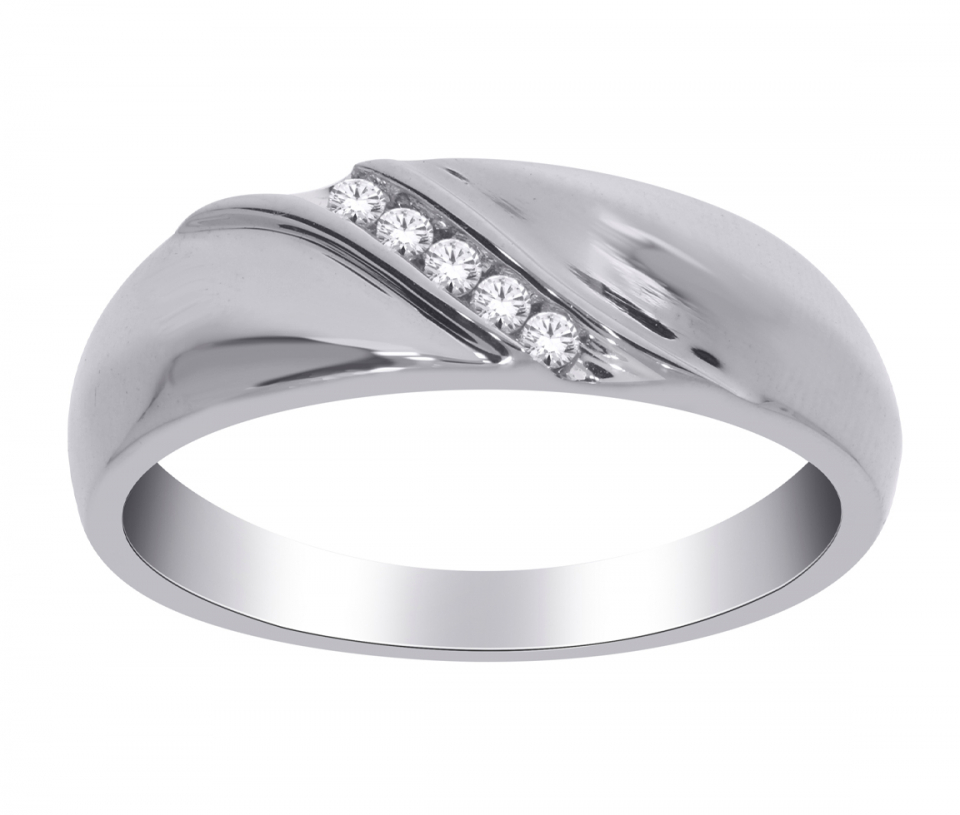 BAGUE EN OR JAUNE SERTIE DE DIAMANTS - SK R22411W05 - BIJOUX D'IMPORTATION