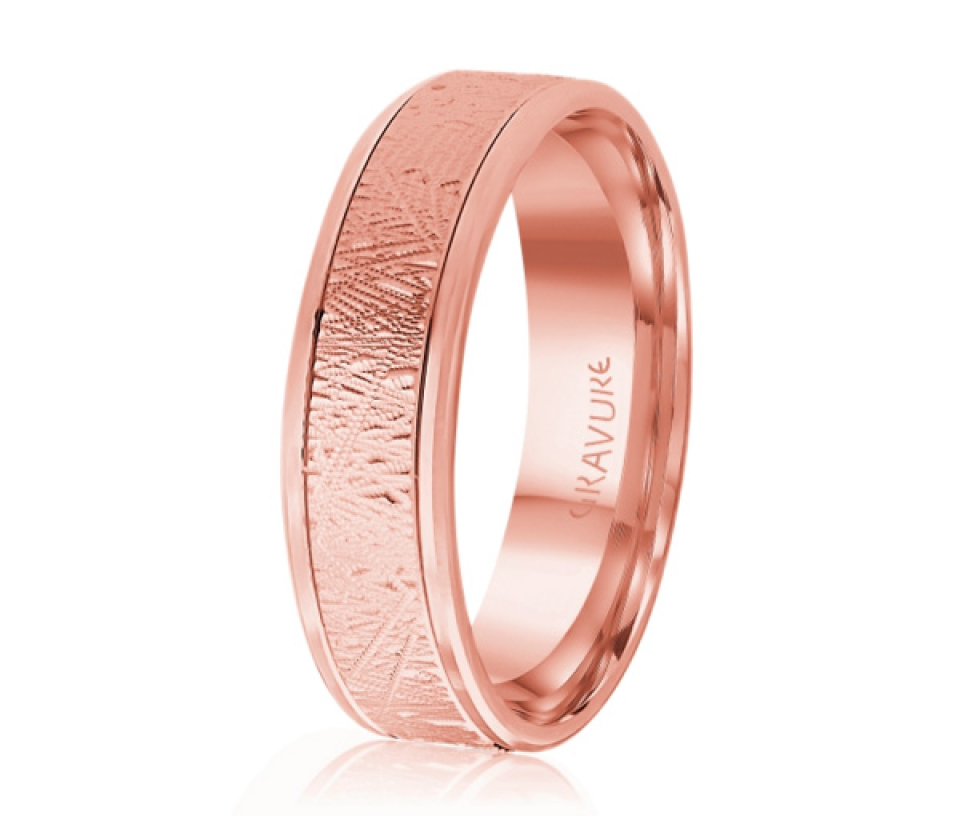 JONC EN OR OU EN PLATINE AVEC MOTIF SCRATCH AU CENTRE - ML GH1571P18 - MALO 