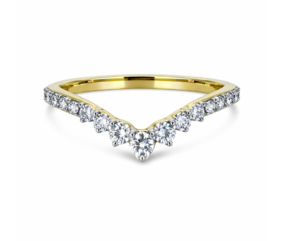 JONC CONTOUR EN OR SERTI DE DIAMANTS DE LABORATOIRE - DG LR407Y - DIAMANT LABO