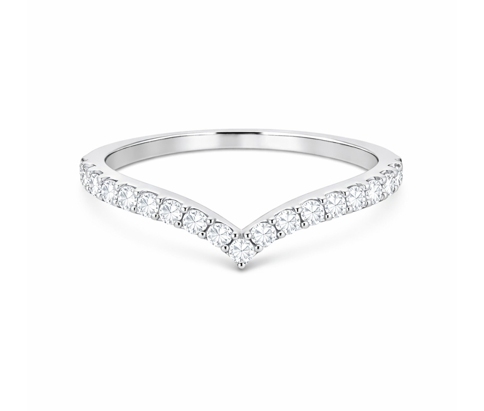 JONC CONTOUR EN OR SERTI DE DIAMANTS DE LABORATOIRE - DG LR410W - DIAMANT LABO