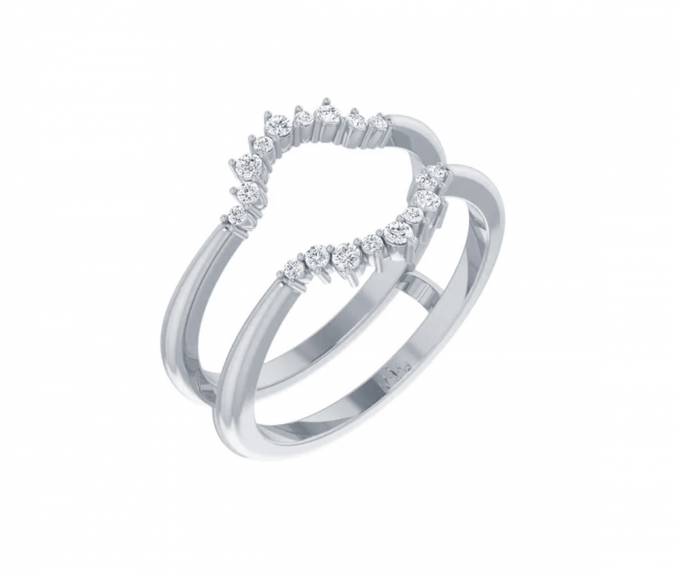 JACKET EN OR 14K SERTI DE DIAMANTS - ST 123757WL - BIJOUX IMPORTATION