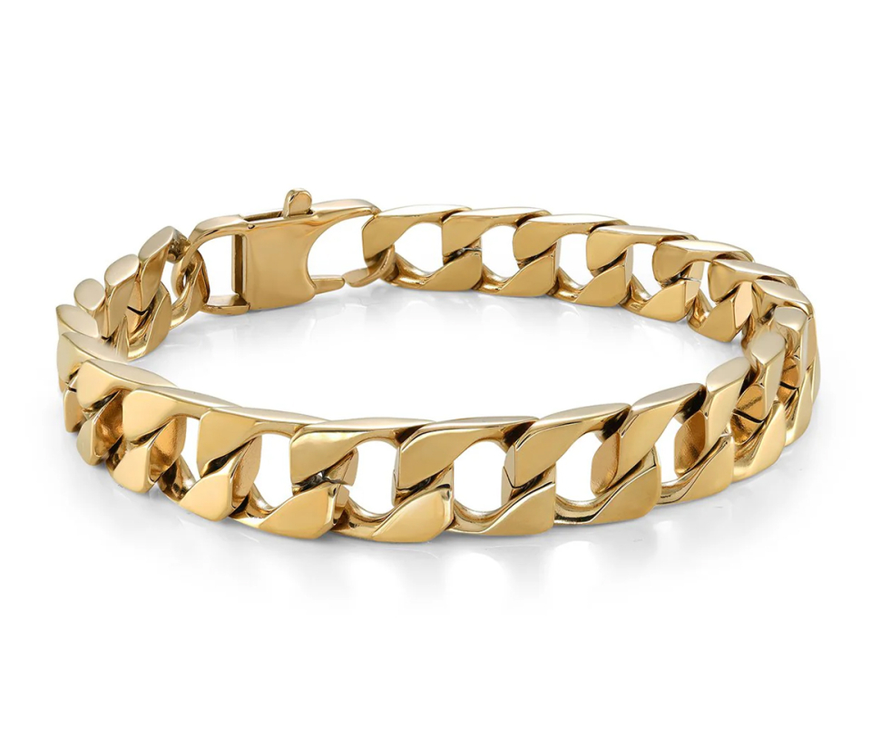 BRACLET EN ACIER À MAILLE GOURMETTE - IG SMB766GO/8 - ITALGEM
