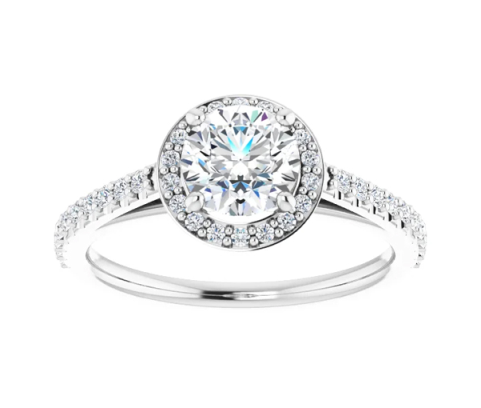 BAGUE EN OR SERTIE DE DIAMANTS - ST 121987W100 - BIJOUX IMPORTATION