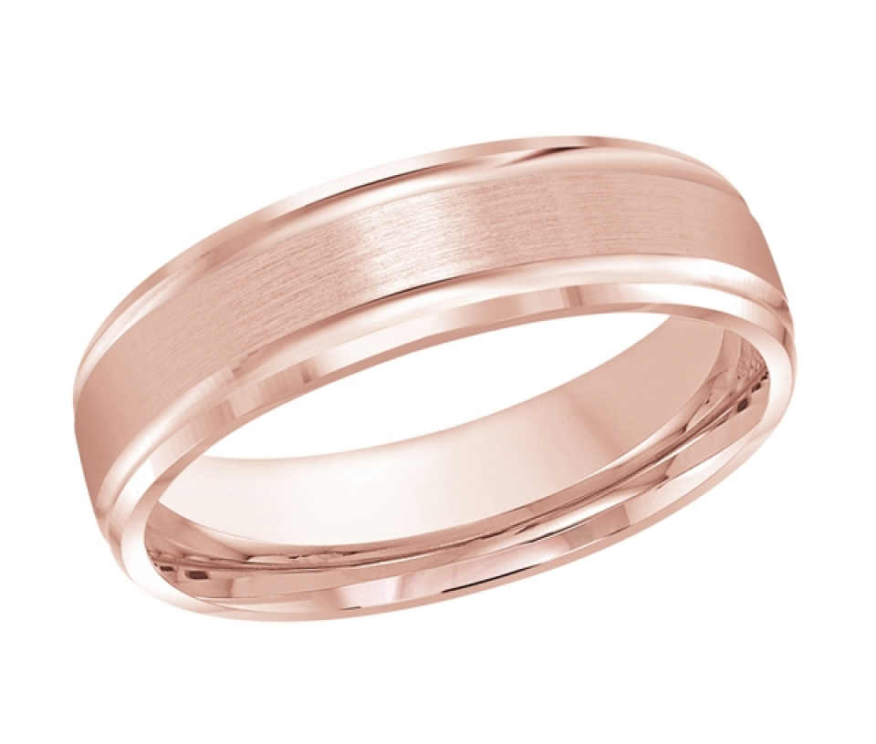 JONC EN OR AVEC MOTIF 2 LIGNES ET FINI DIVERS - ML FT411/6P1 - MALO 