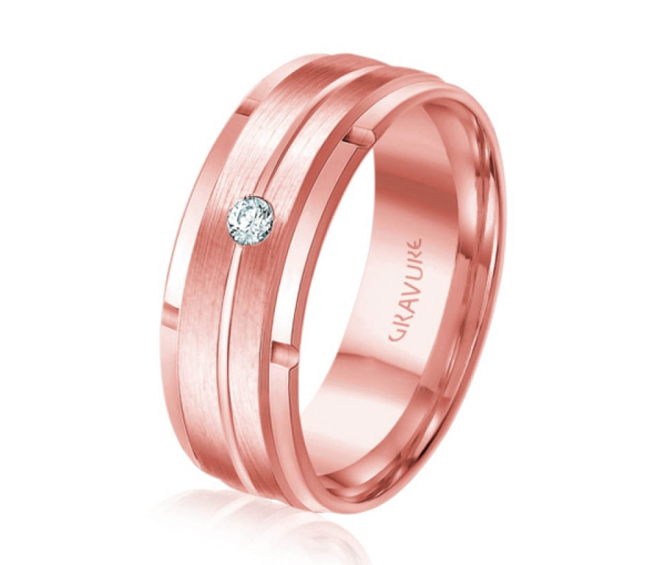 JONC EN OR OU EN PLATINE SERTI D'UN DIAMANT - ML GHD1758P14 - MALO 