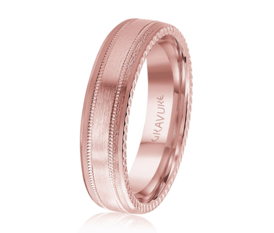 JONC EN OR OU EN PLATINE AVEC MOTIF MILGRAIN ET FESTONS SUR LES CÔTÉS - ML GH1208P10 - MALO 