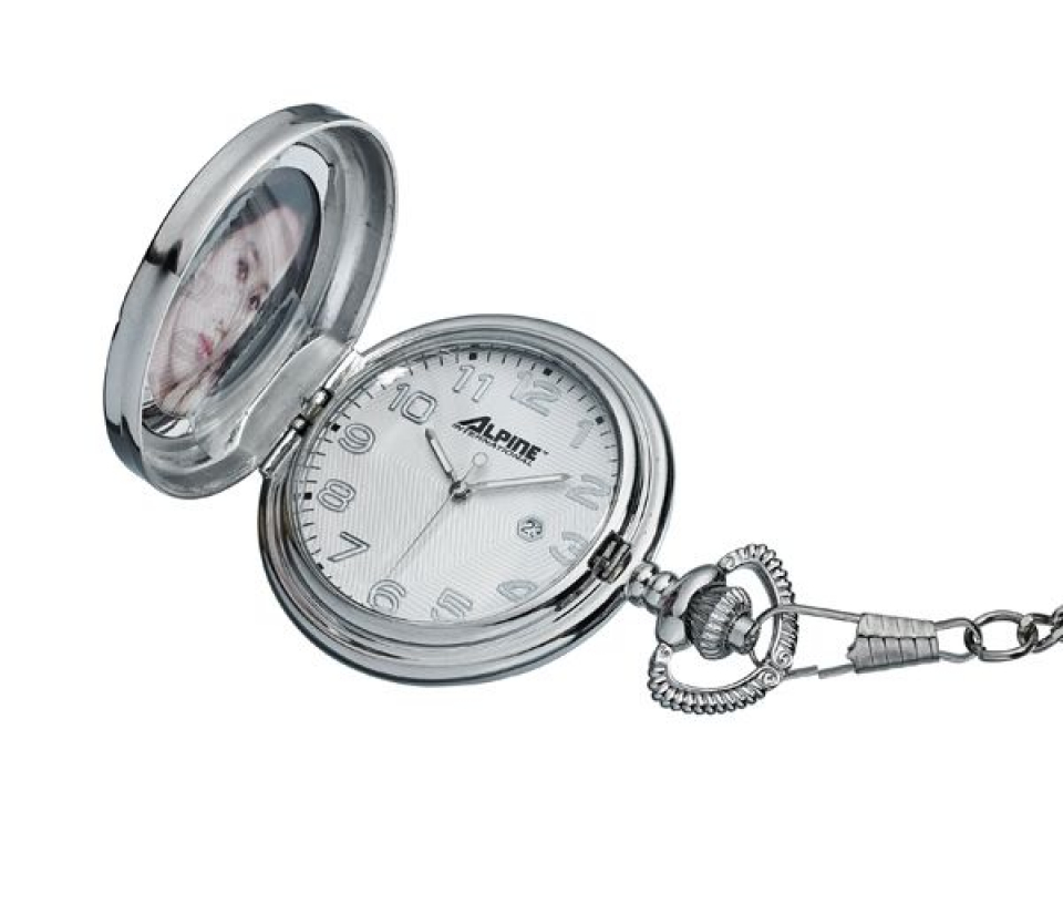 MONTRE POCHE AU QUARTZ EN ACIER - JM W3417 - ALPINE