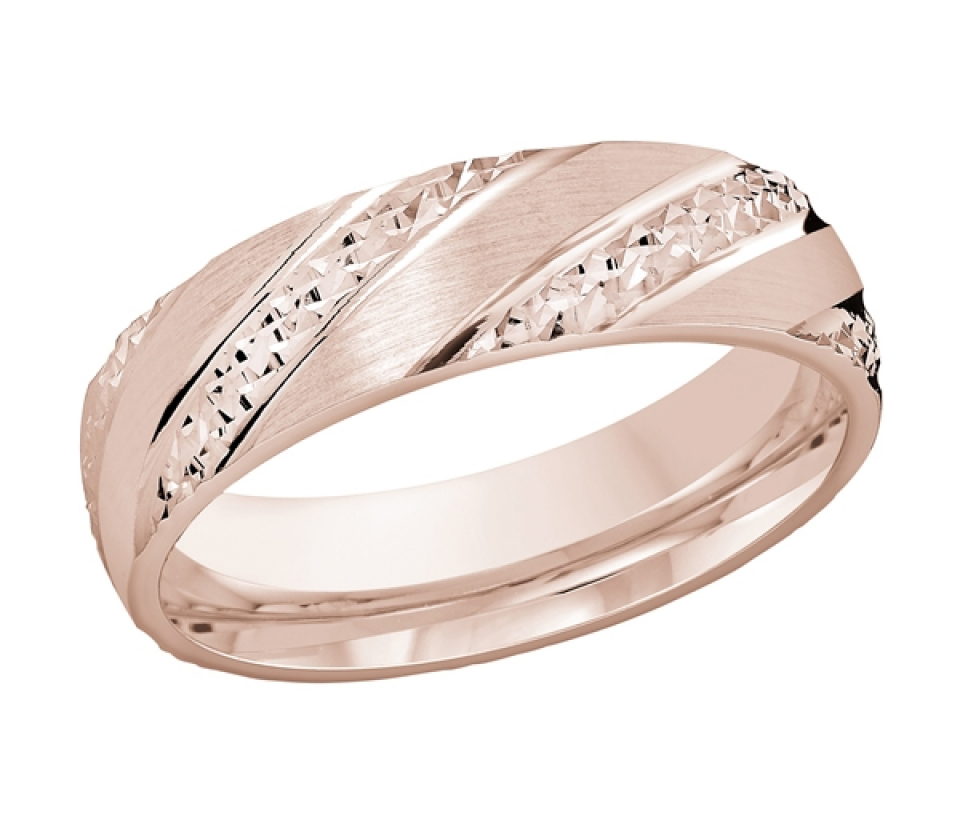 JONC EN OR AVEC LIGNE TAILLÉ DIAMANT - ML FT1100 6P0 - MALO 