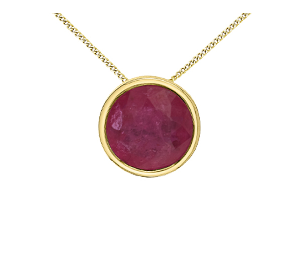 PENDENTIF EN OR JAUNE OU BLANC SERTIES DE PIERRES DE NAISSANCES DIVERSES - CR DX960YRU - BIJOUX CANADIEN